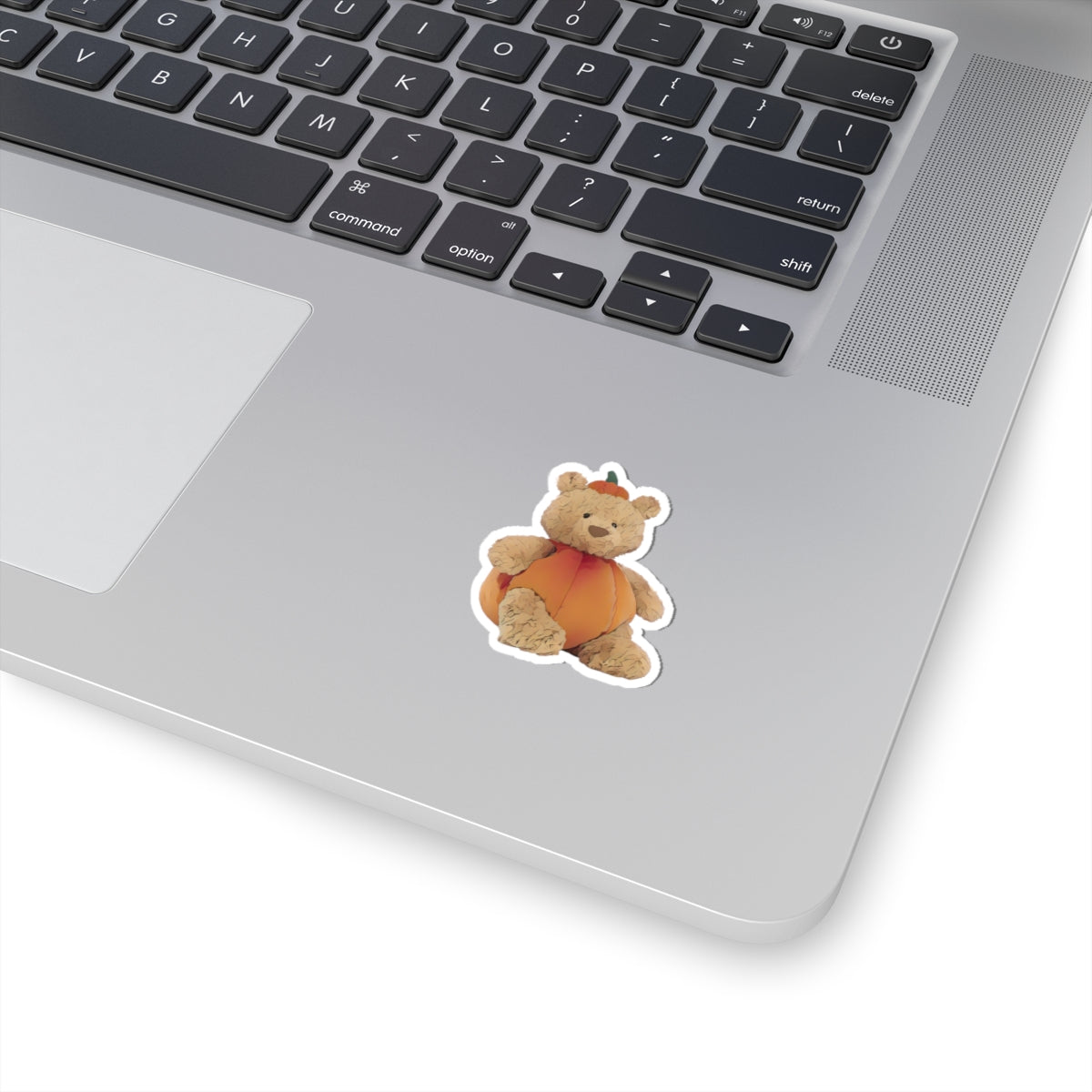 Autumn Bear Kiss-Cut Stickers - Cute Fall Decor, Pumpkin Bear Art, Halloween Party Favors, Scrapbooking Supplies, Laptop Stickers