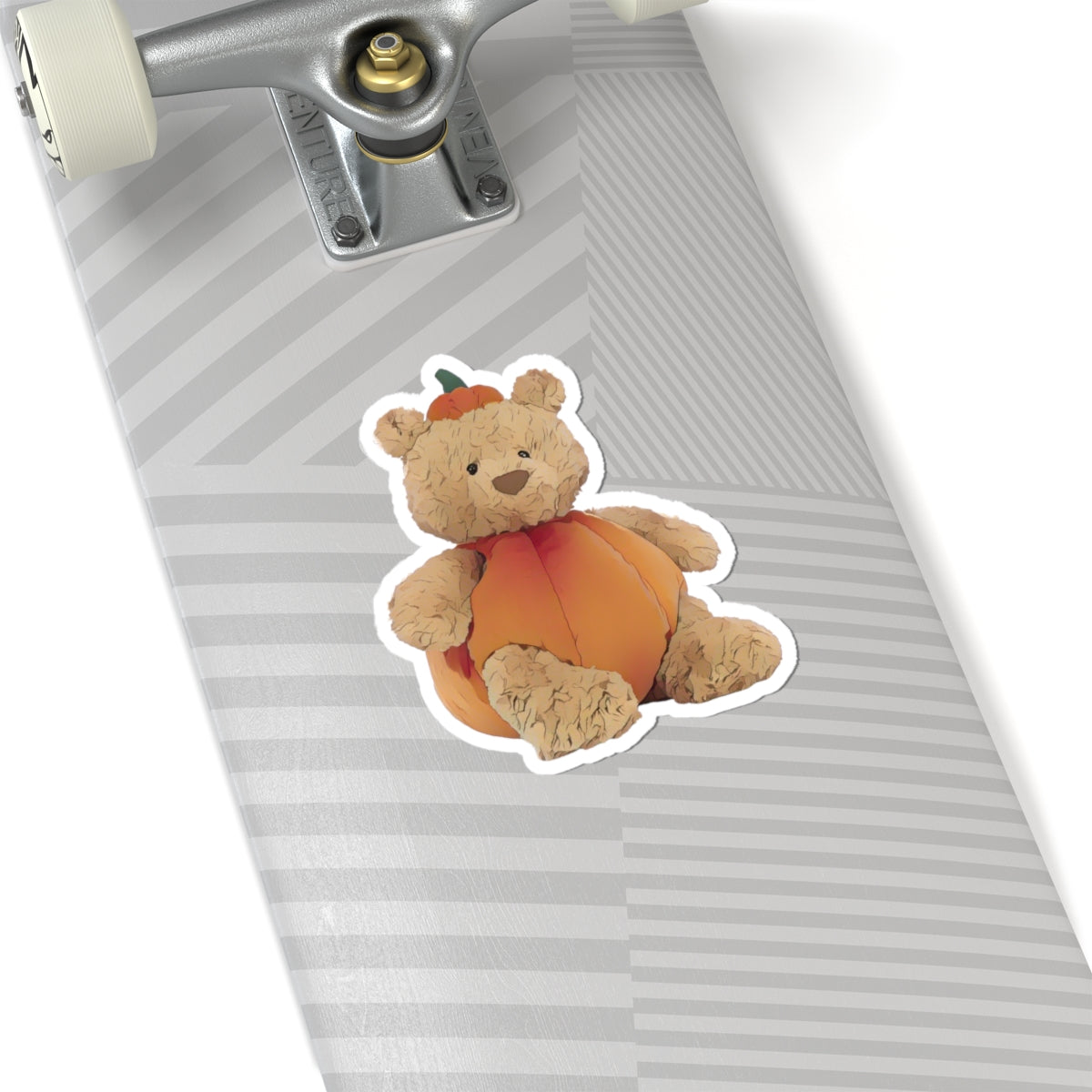 Autumn Bear Kiss-Cut Stickers - Cute Fall Decor, Pumpkin Bear Art, Halloween Party Favors, Scrapbooking Supplies, Laptop Stickers