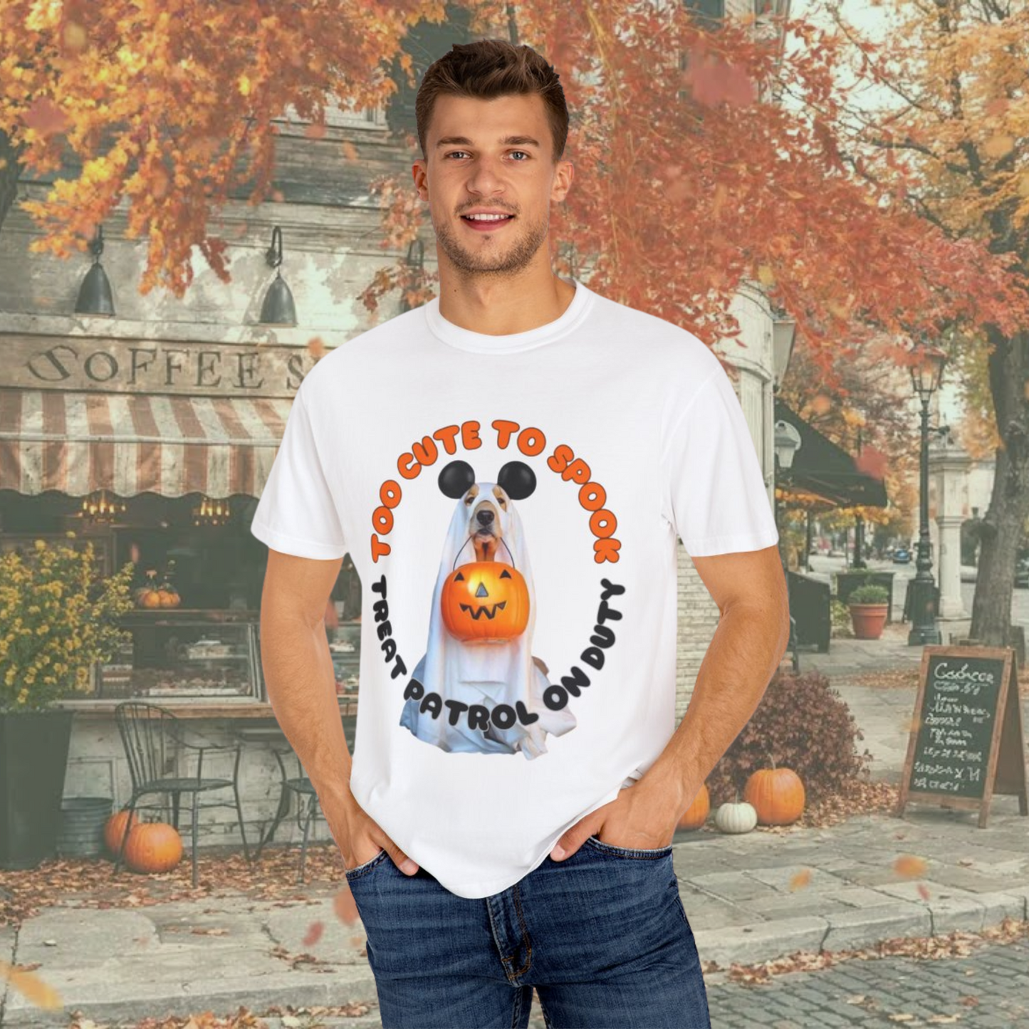 Too Cute To Spook T-shirt - Unisex Comfort Colors