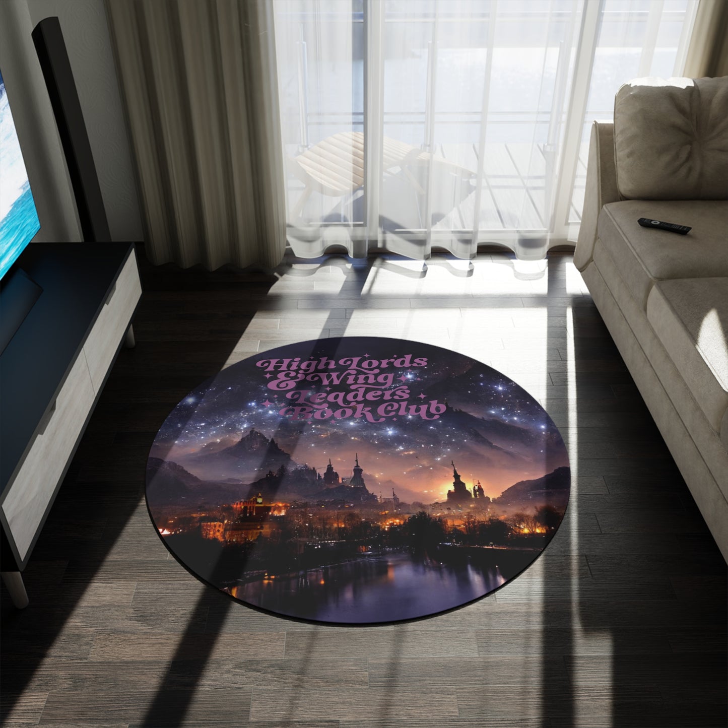The night court Round Rug