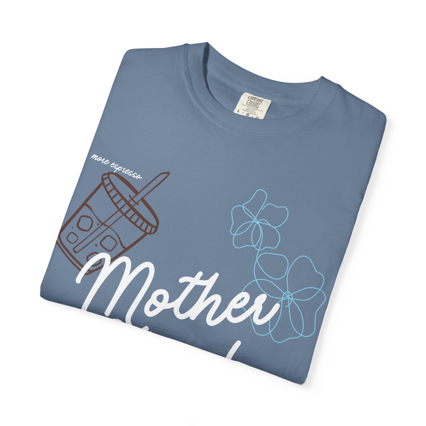 Mother Hood T-Shirt with Smiley Face and Drink Graphics, Casual Fashion, Summer Vibes, Gift for Friends, Fun Outfit