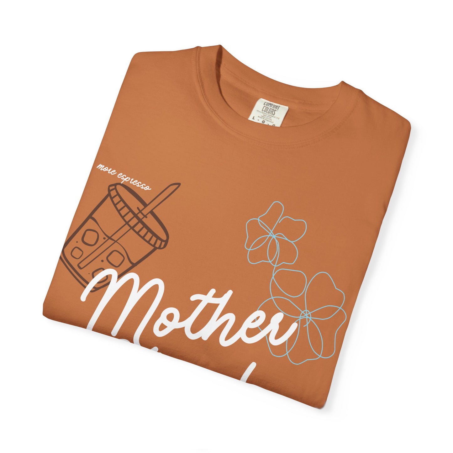 Mother Hood T-Shirt with Smiley Face and Drink Graphics, Casual Fashion, Summer Vibes, Gift for Friends, Fun Outfit