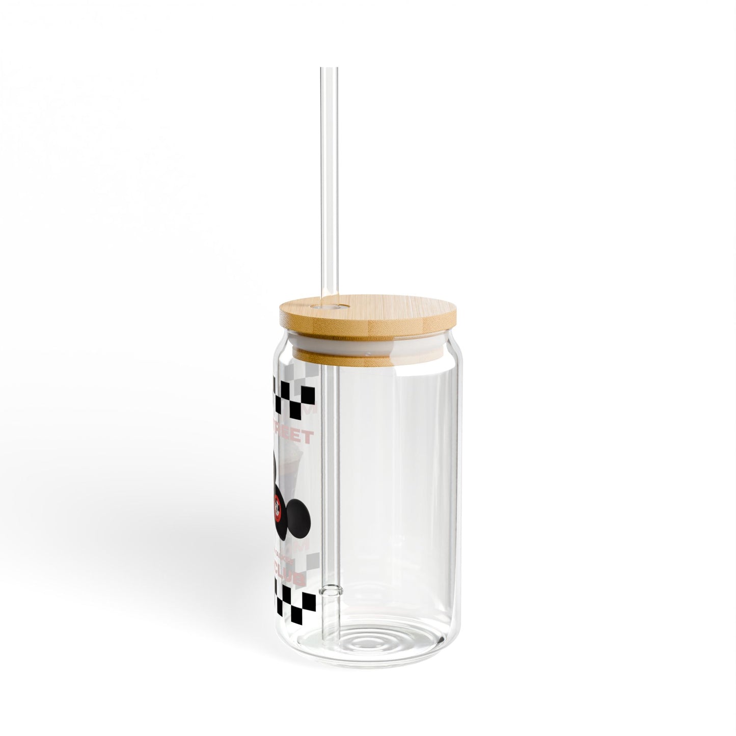 Chic Bamboo Sipper Glass, 16oz | Mom's Club Insulated Drinkware, Unique Coffee Cup, Perfect Gift for Moms, Housewarming, Birthday, Party