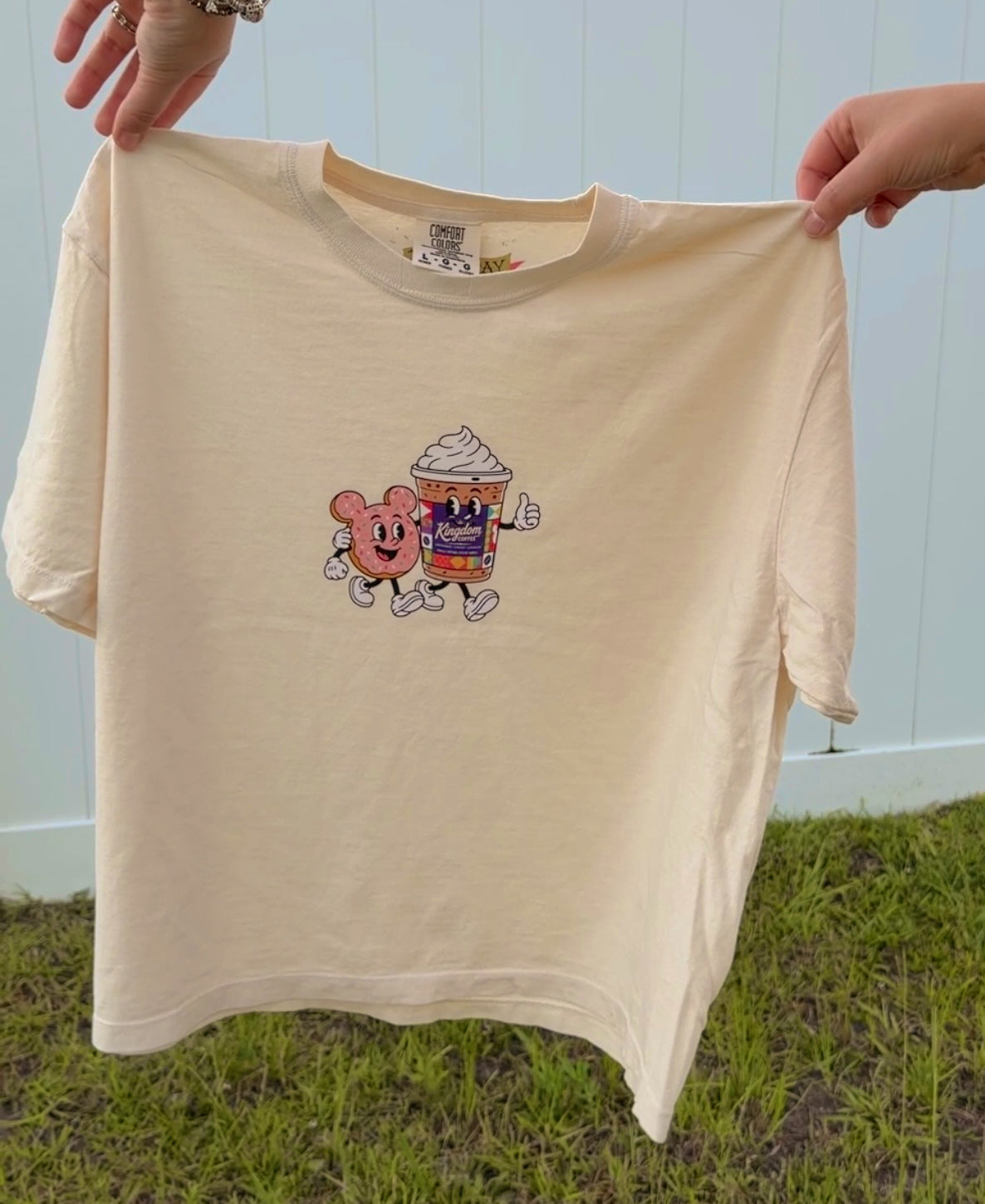 Coffee & Confession Tee CROPPED Comfort Colors