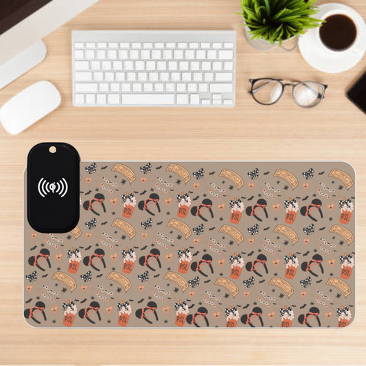 Boo to You coquette LED mouse pad with wireless charger