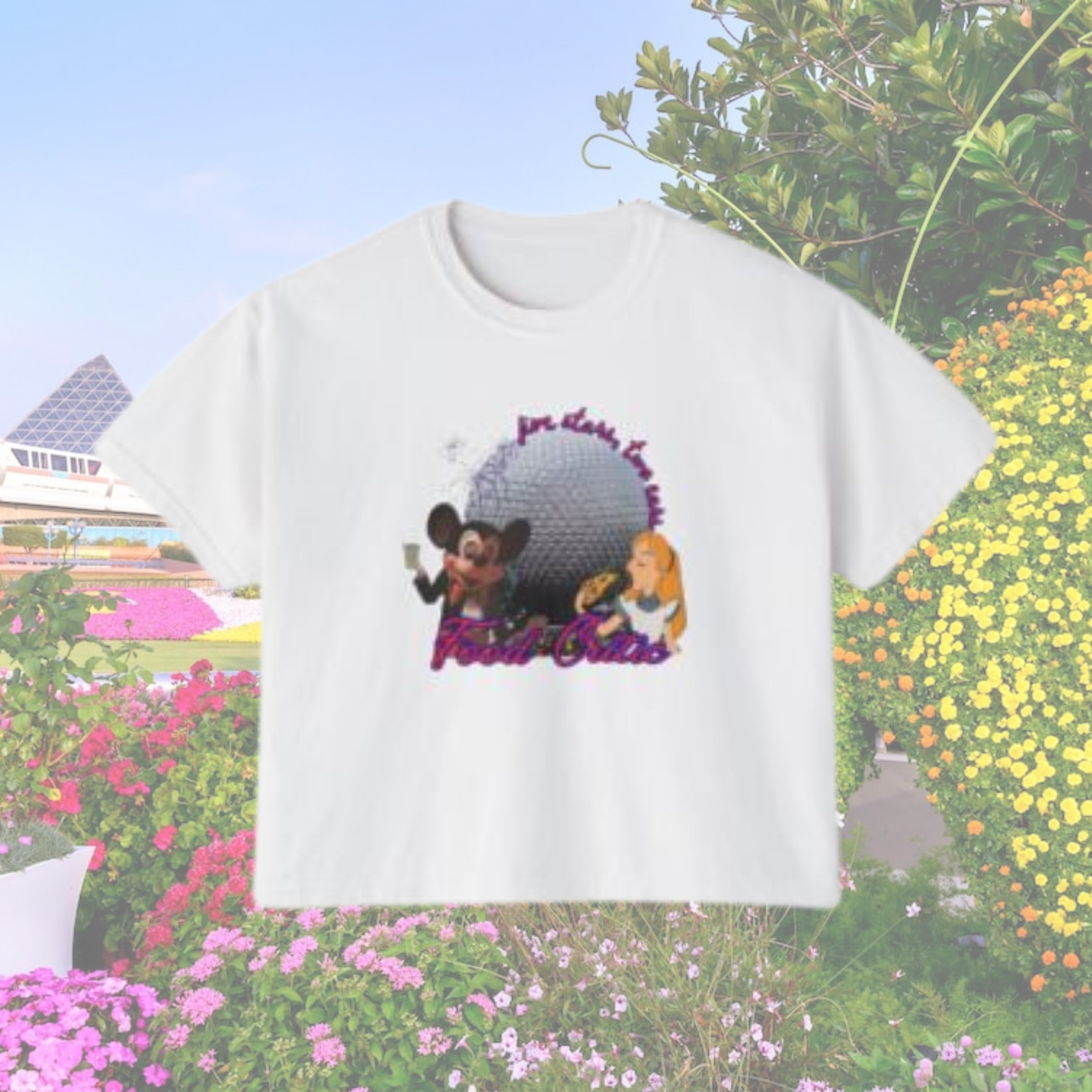 Five Stars, Two Ears Food Critic - Epcot Edition Comfort Colors Boxy Women's Tee
