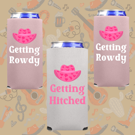 Slim Can Cooler Getting Hitched Bach Pack of 12