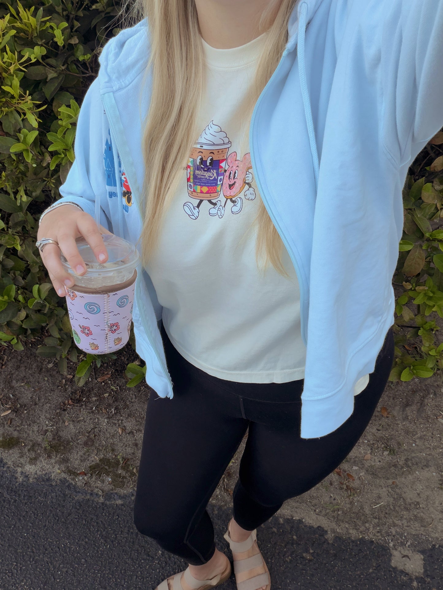 Coffee & Confession Tee CROPPED Comfort Colors