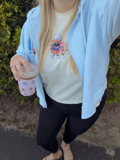 Coffee & Confession Tee CROPPED Comfort Colors