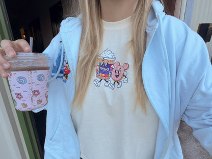 Coffee & Confession Tee CROPPED Comfort Colors